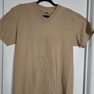 PHAX Tan V-Neck Men's Tee
